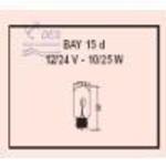Reserveleuchte 24V/10W Bay15D