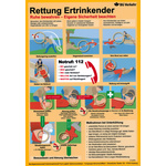 Hinweisschild Rettung Ertrinkender BG ALU A4