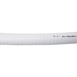 Fäkalienschlauch weiß  mit Stahlspirale 38x4.5mm