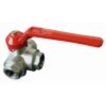 Zweiwege Kugelhahn Ms58 Vern. Roter Hebel 1/2''