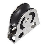Bockrolle Vertikal/horiz. 38 X 10mm Nylon