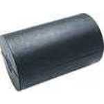 Seitenrolle Aus Schwarzem Gummi Mit Buchse