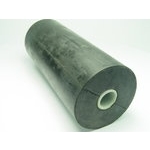 Seitenrolle aus schwarzem Gummi mit Buchse 150mm