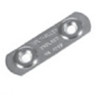 1 Paar Fußgurtplatten Edelstahl     ( 1er SB-Pack) 1 Paar Fußgurtplatten Edelstahl ( 1er Sb Pack)