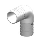 Trudesign Schlauchverbinder 90grad Nylon/gfk 38mm Weiß